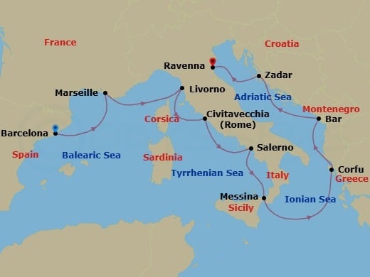 Cruise Map