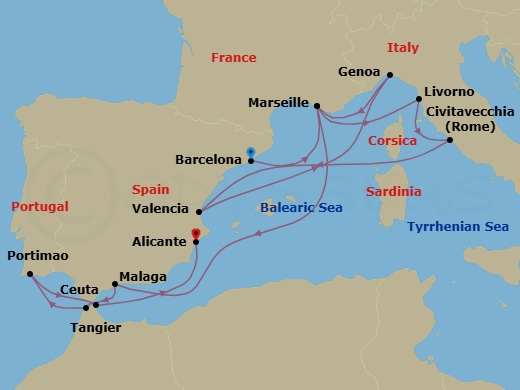 Cruise Map
