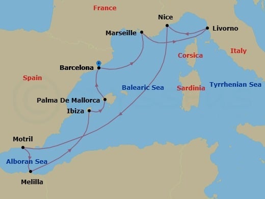 Cruise Map