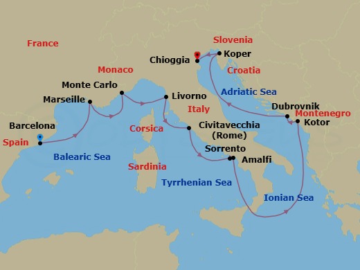 Cruise Map