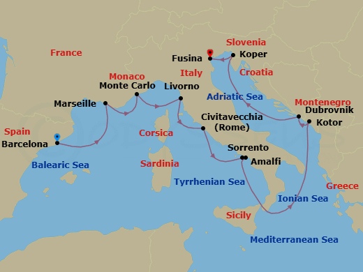 Cruise Map