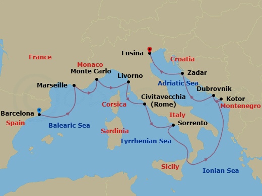 Cruise Map