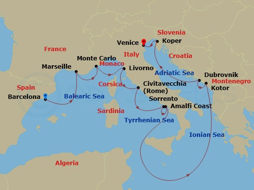 Cruise Map