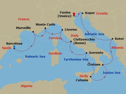 Cruise Map