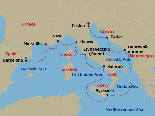 Cruise Map