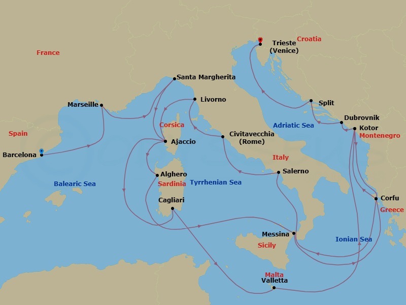 Cruise Map