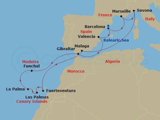 Cruise Map