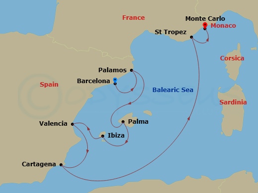 Cruise Map