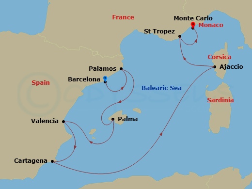 Cruise Map