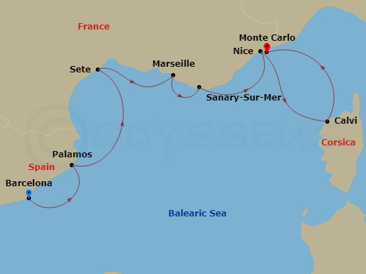 Cruise Map