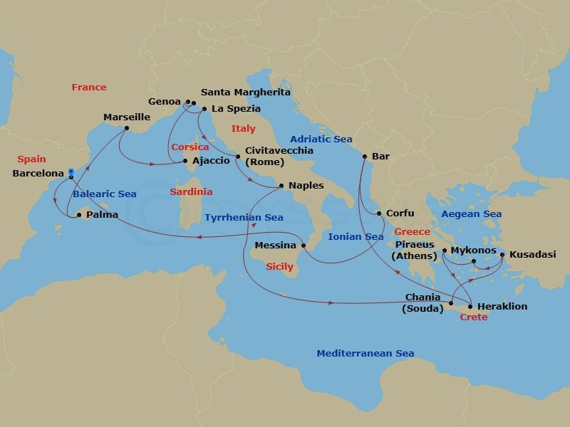Cruise Map