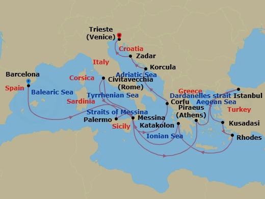 Cruise Map