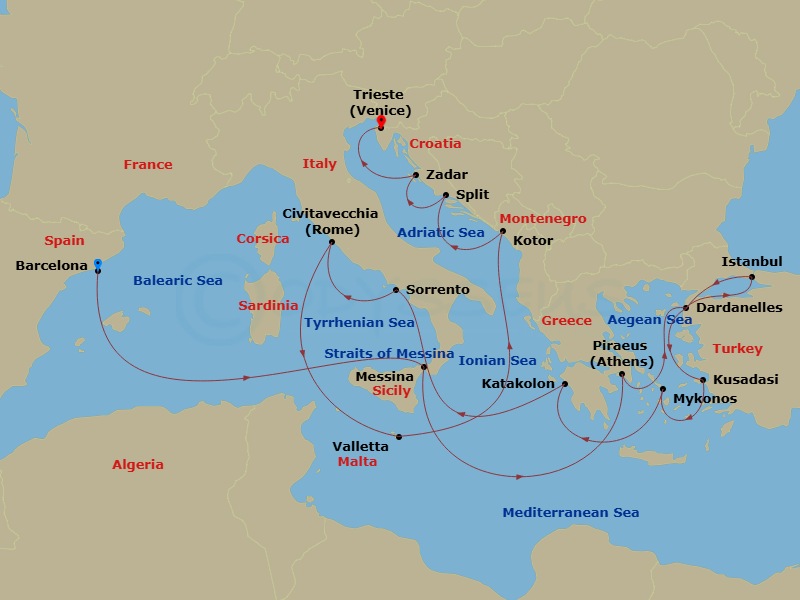 Cruise Map