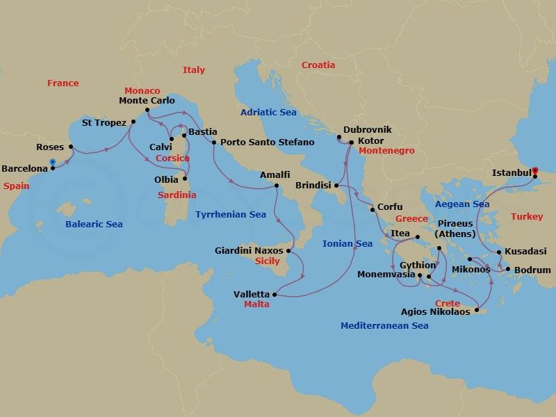 Cruise Map