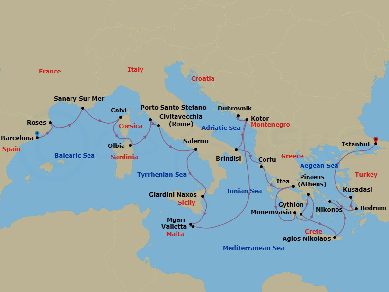Cruise Map