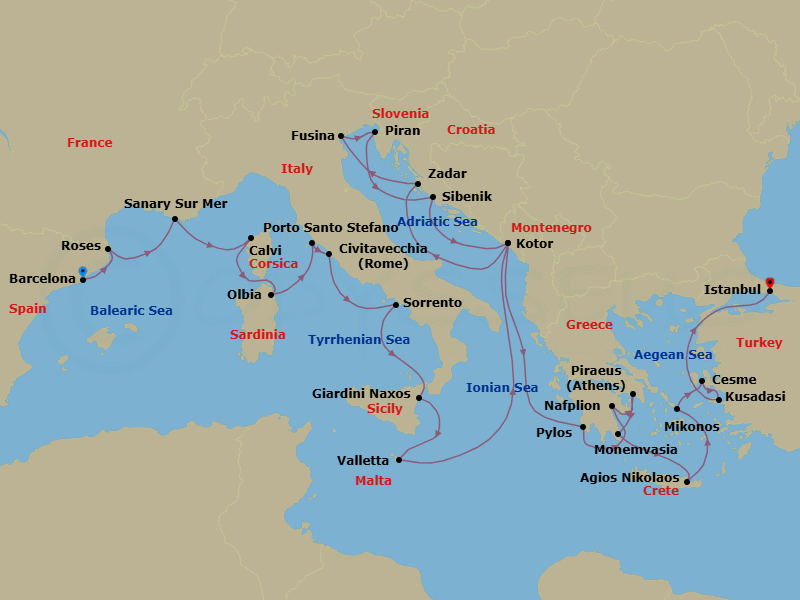 Cruise Map