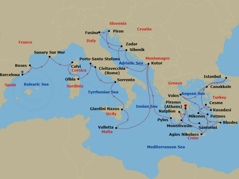 Cruise Map