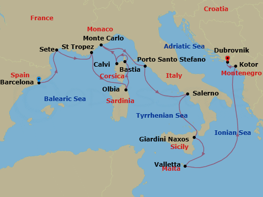 Cruise Map