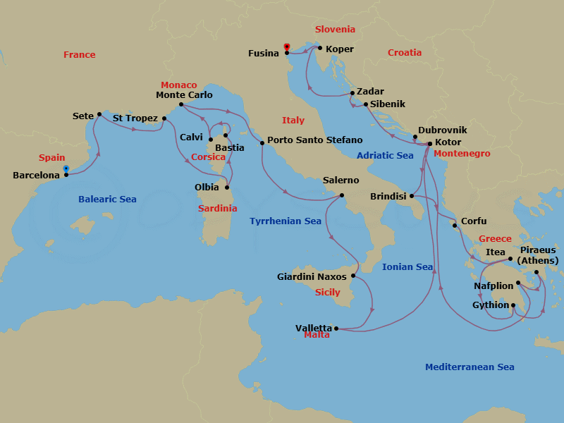 Cruise Map