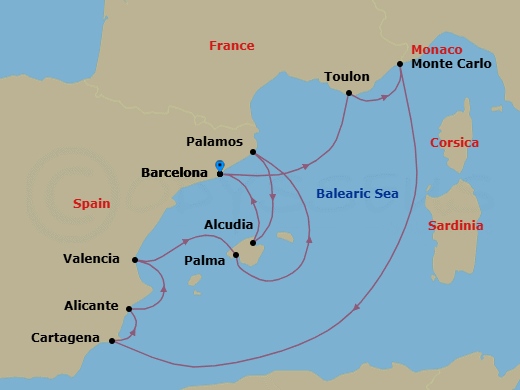 Cruise Map