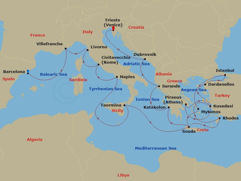 Cruise Map