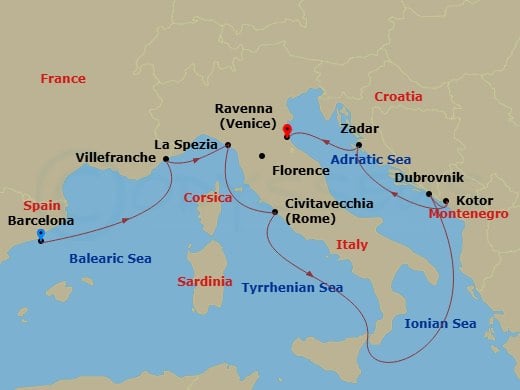Cruise Map