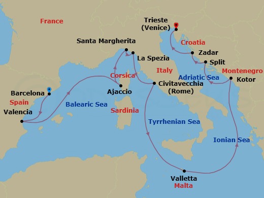 Cruise Map