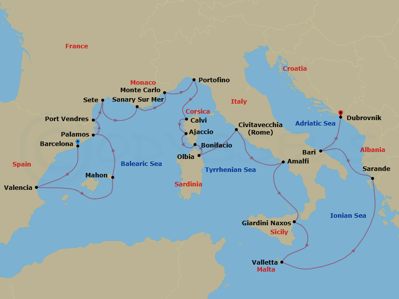 Cruise Map
