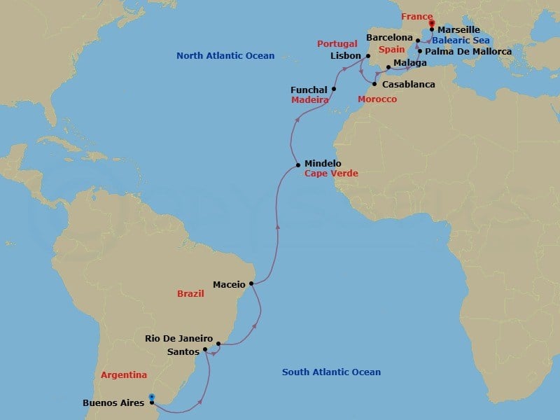 Cruise Map