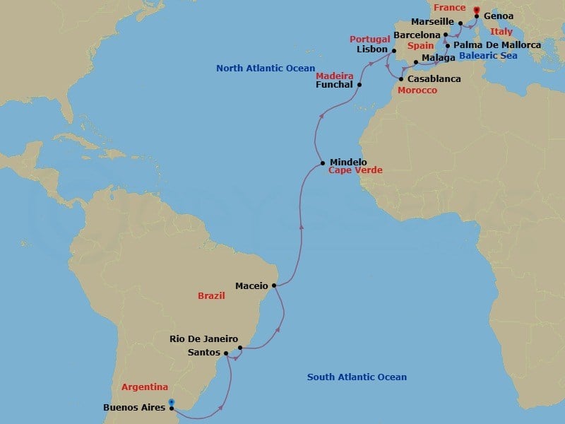 Cruise Map