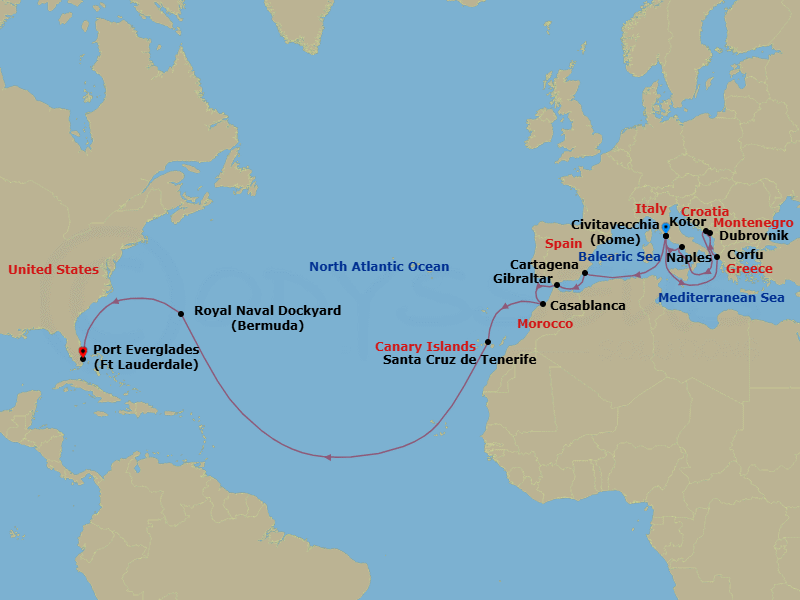 Cruise Map