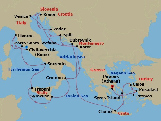 Cruise Map