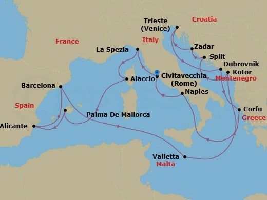 Cruise Map