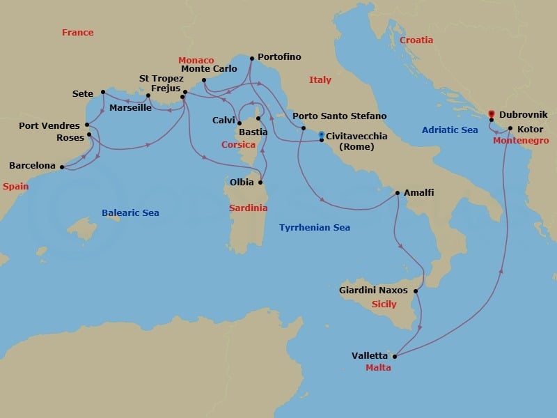 Cruise Map
