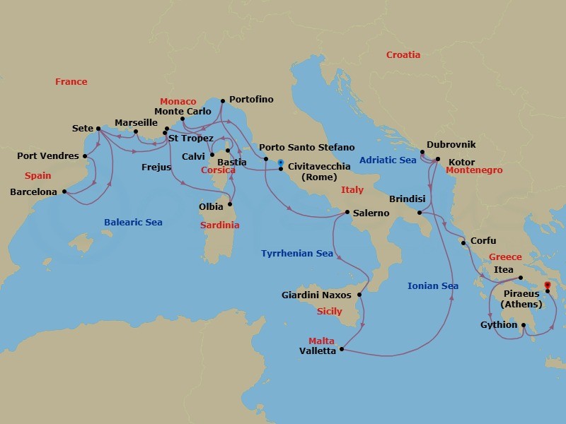 Cruise Map