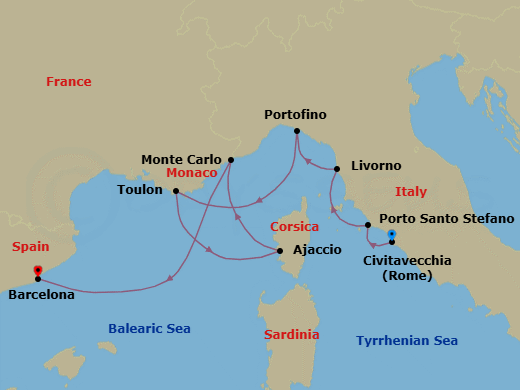 Cruise Map