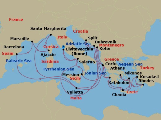 Cruise Map