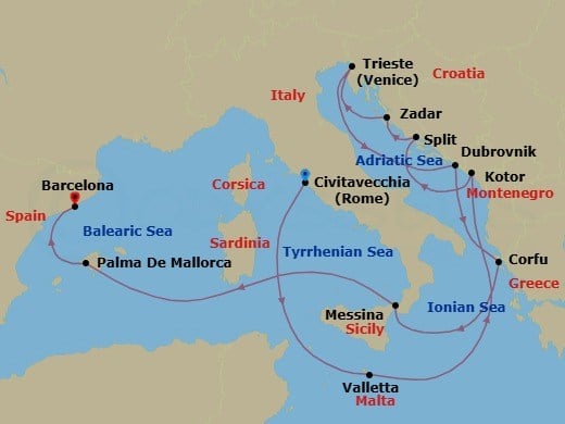 Cruise Map