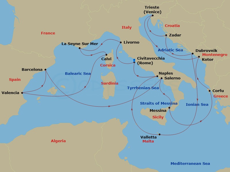 Cruise Map