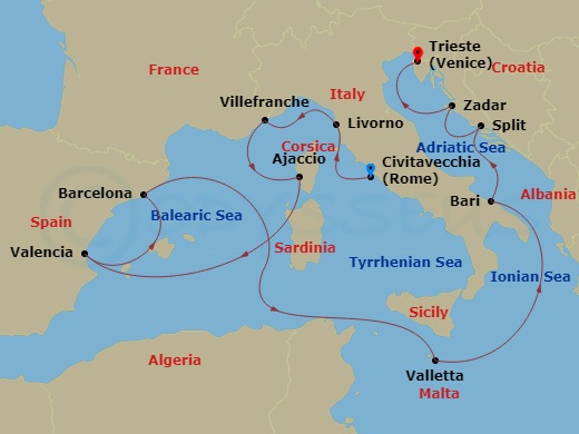 Cruise Map