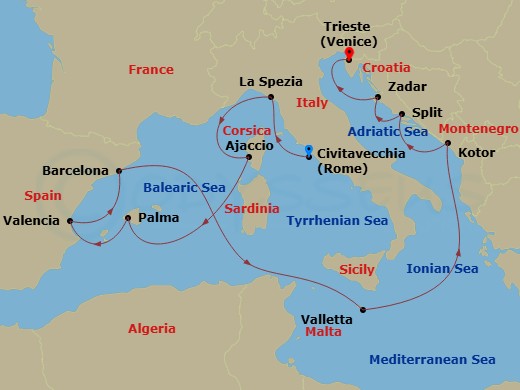 Cruise Map
