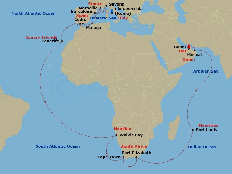Cruise Map