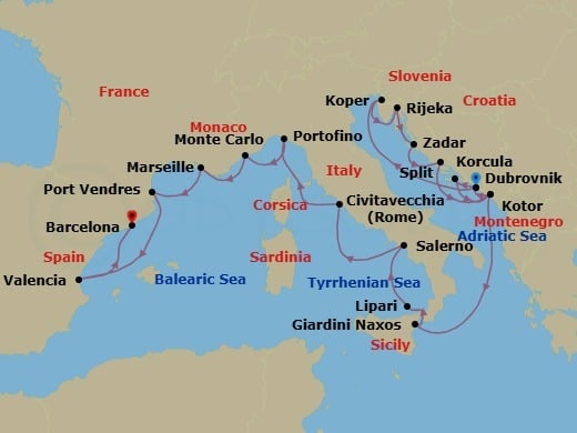 Cruise Map