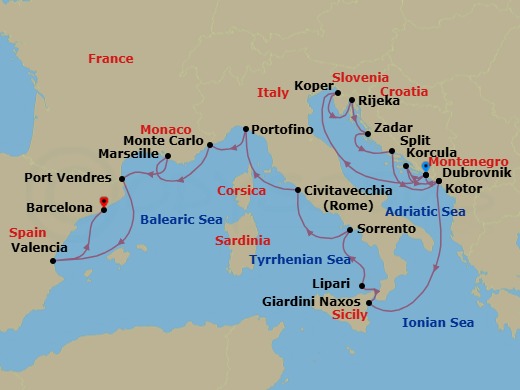Cruise Map