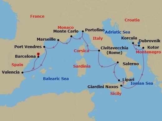 Cruise Map
