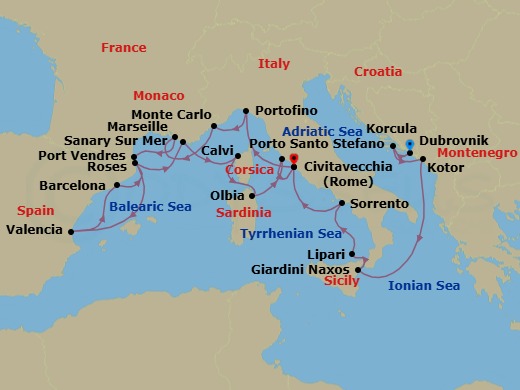 Cruise Map