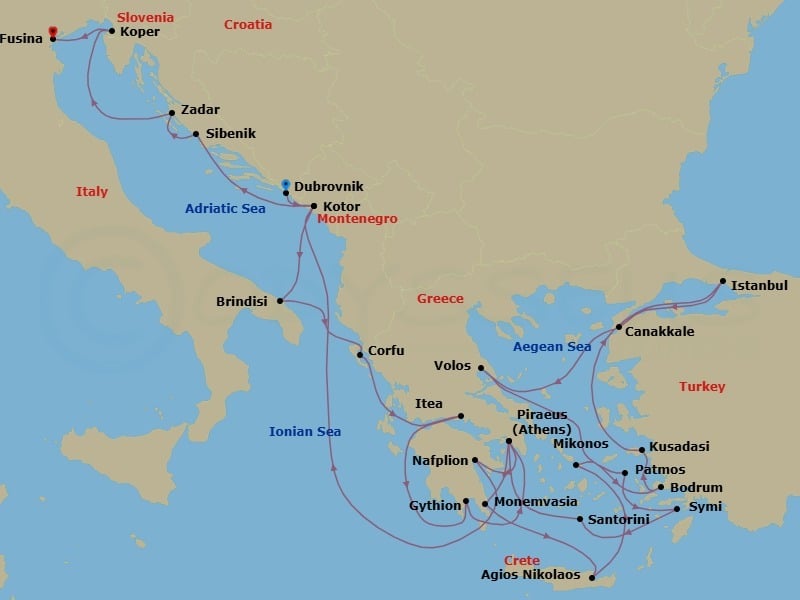 Cruise Map