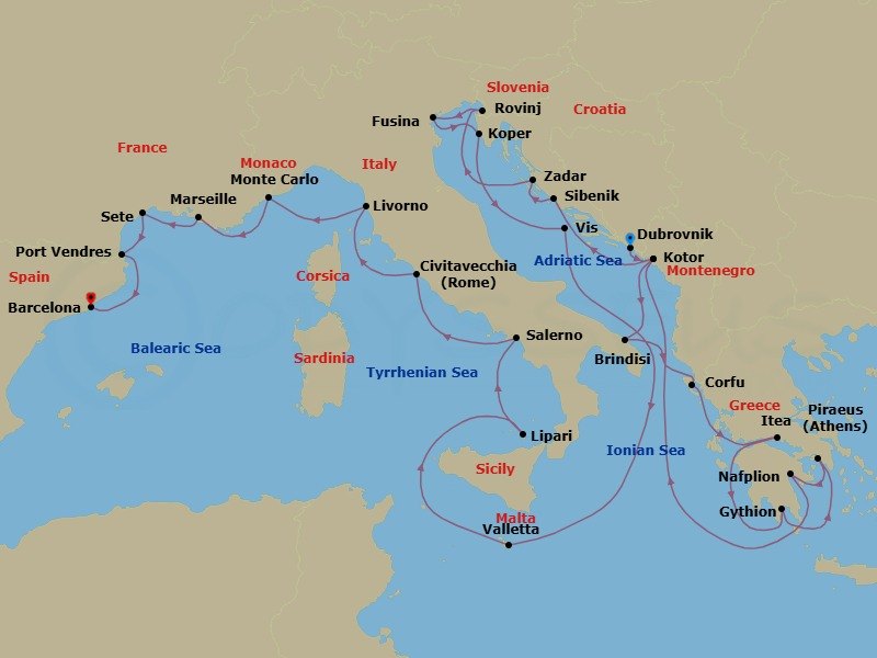 Cruise Map