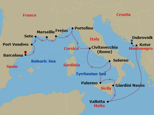 Cruise Map