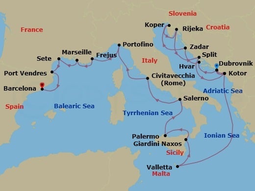 Cruise Map